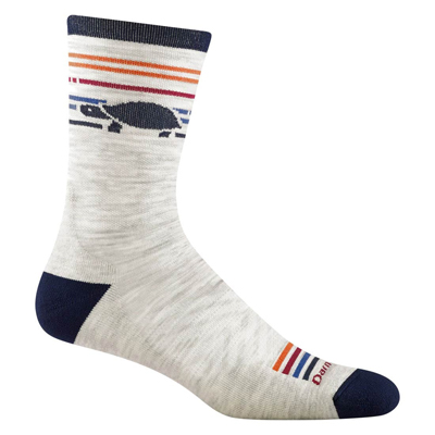 SKARPETY DARN TOUGH MEN'S PACER MICRO CREW ULTRA-LIGHTWEIGHT RUNNING SOCK - ASH